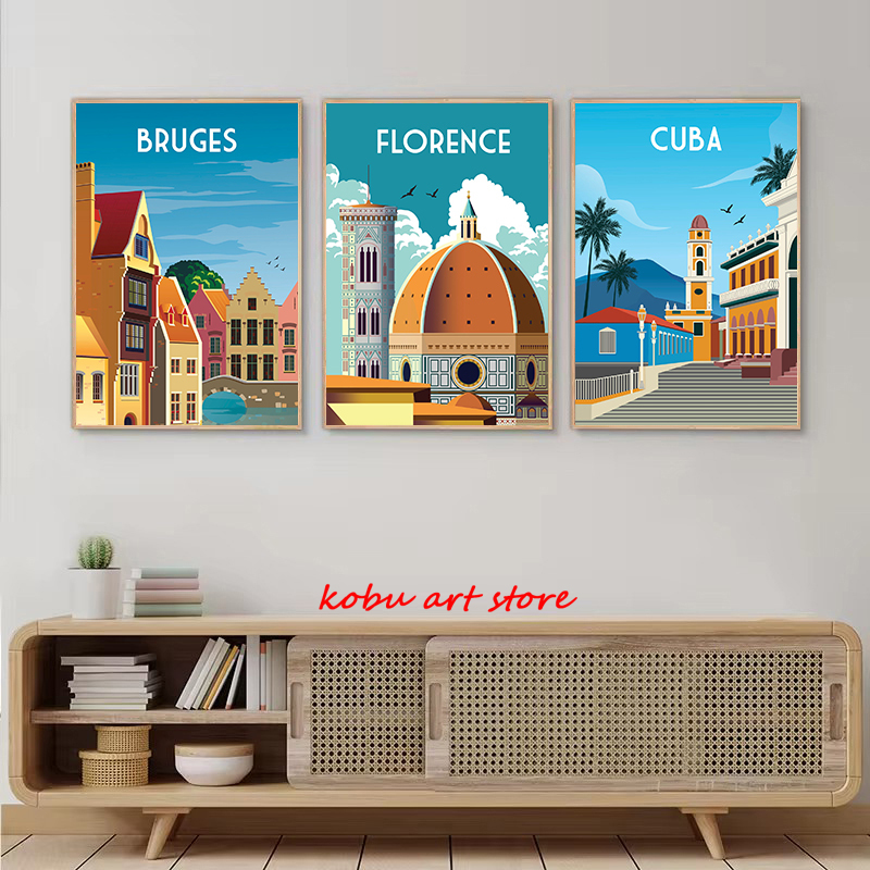 Lukisan kanvas bergambar perja - Home Decor Dubai ulasan dan harga