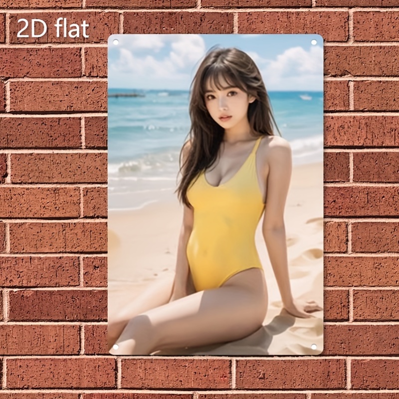 Papan Logam 2D Vintage, Seni D - Home Decor Yellow ulasan dan harga